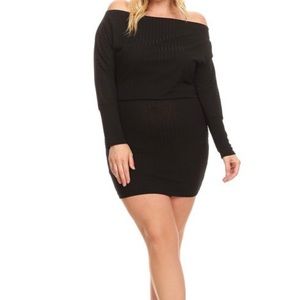 Black  sweater dress